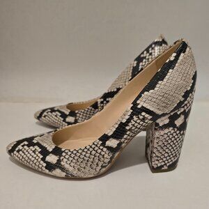Nine West Snake Print Block Heels - Size 7